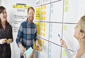 Note sul marchio Post-it® e metodo Kanban
