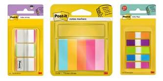 Bandierine, segnapagina ed etichette Post-it®
